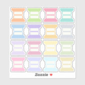 Lege Beschrijfbare Index Tabs Journaal Scheiding V Sticker (Vel)