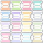 Lege Beschrijfbare Index Tabs Journaal Scheiding V Sticker (Voorkant)