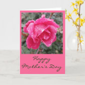 Lege binnenkant - Happy Moederdag Kaart (Gele Bloem)