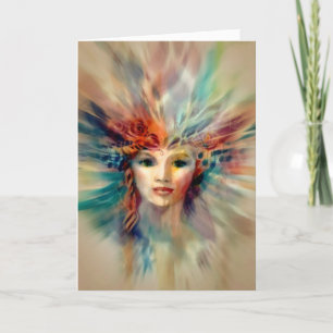 Lege binnenkant / kosmische priesteres van voltooi kaart