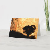 Lege binnenkant, solitaire boom kaart (Voorkant)