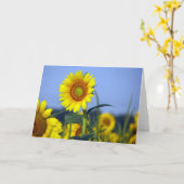 Lege binnenkant voor uw aanpassing kaart (Gele Bloem)