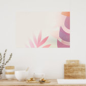 Lege bladrijke monstera lijst poster (Keuken)