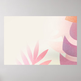 Lege bladrijke monstera lijst poster