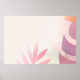 Lege bladrijke monstera lijst poster