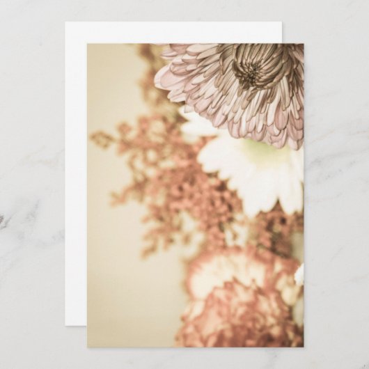 Lege bloemen uitnodiging (Voorkant / Achterkant)