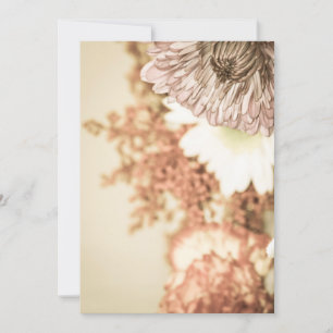 Lege bloemen uitnodiging