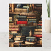 Lege boeken in de bibliotheek kaart (Achterkant)