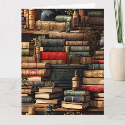 Lege boeken in de bibliotheek kaart (Voorkant)