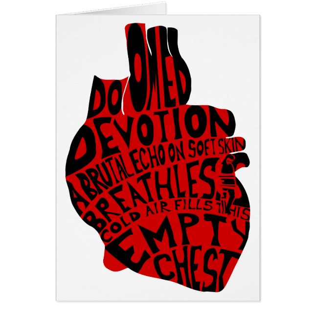 lege borstkas: anatomisch hart (Voorkant)