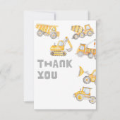 Lege bouwpartij Dank u wel kaarten (Voorkant)