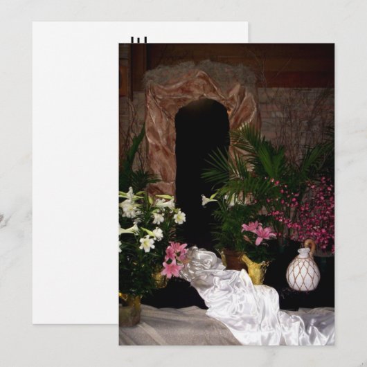 Lege broodje Pasen Feestdagenkaart (Voorkant / Achterkant)