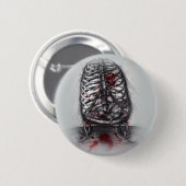 Lege Button voor anatomie-horrorkunst (Voorkant /achterkant)