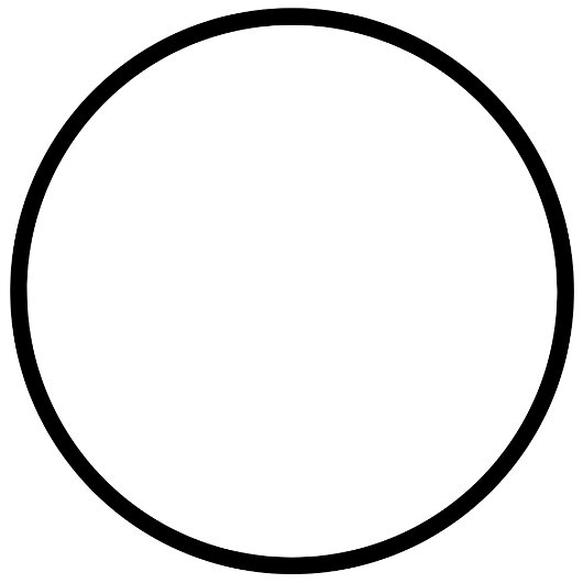 Lege cirkel (Jouw tekst toevoegen) Ronde Sticker