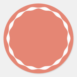 Lege cirkel op maat gemaakte kruidensticker ronde sticker