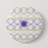 Lege cirkels ronde button 7,6 cm (Voorkant)