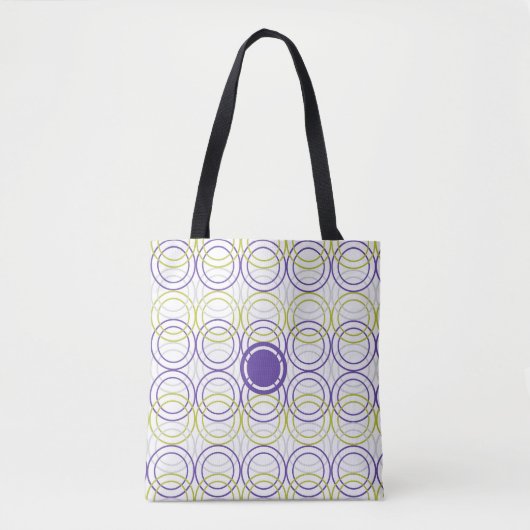 Lege cirkels tote bag (Voorkant)