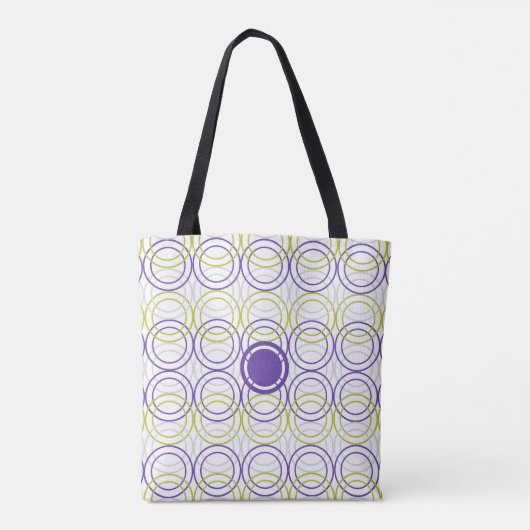 Lege cirkels tote bag (Achterkant)