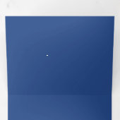 Lege Creëer Uw Eigen - Deep Blue Drieluik Uitnodiging (Binnenzijde eerst)