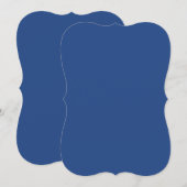 Lege Creëer Uw Eigen - Deep Blue Save The Date (Voorkant / Achterkant)