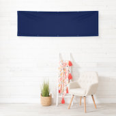 Lege Creëer Uw Eigen - Deep Blue Spandoek (Insitu)