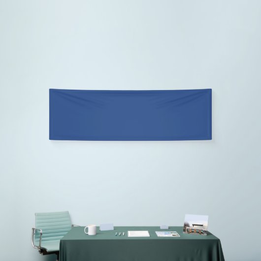 Lege Creëer Uw Eigen - Deep Blue Spandoek (Beurs)