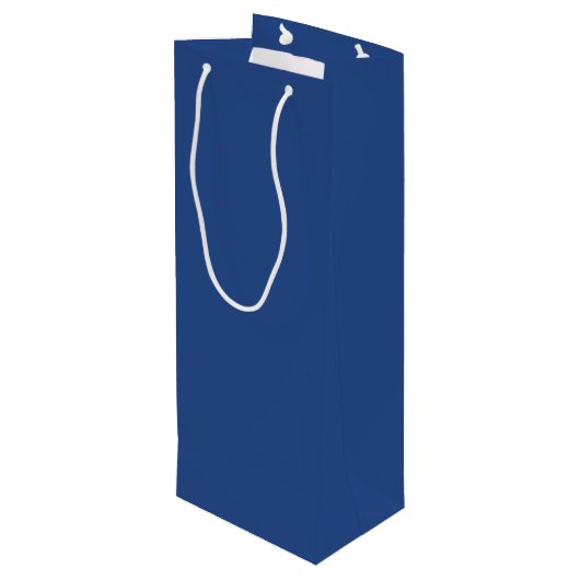 Lege Creëer Uw Eigen - Deep Blue Wijn Cadeautas (Achterkant Gekanteld)