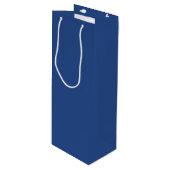 Lege Creëer Uw Eigen - Deep Blue Wijn Cadeautas (Voorkant Gekanteld)
