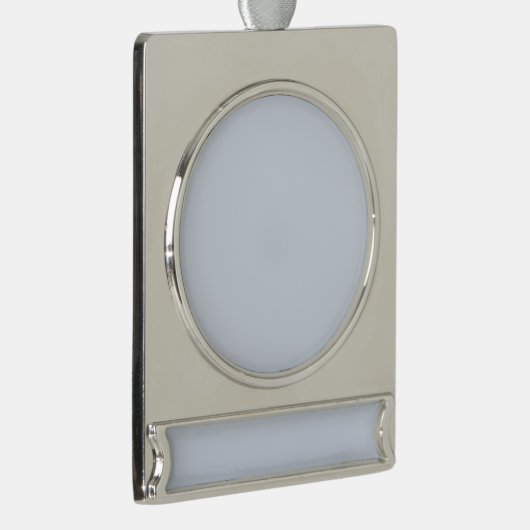 Lege Creëer Uw Eigen Papier Verzilverd Banner Ornament (Rechts)