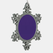Lege Creëer Uw Eigen - Violet Tin Sneeuwvlok Ornament (Links)
