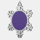 Lege Creëer Uw Eigen - Violet Tin Sneeuwvlok Ornament (Rechts)