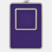 Lege Creëer Uw Eigen - Violet Verzilverd Omlijst Ornament (Voorkant)