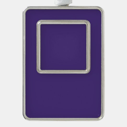 Lege Creëer Uw Eigen - Violet Verzilverd Omlijst Ornament (Voorkant)