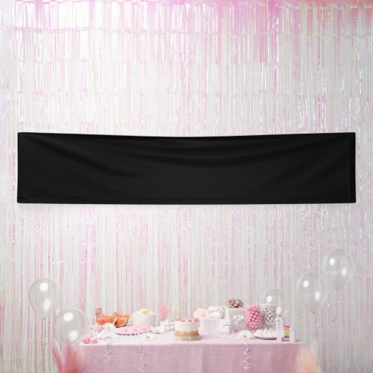 Lege Creëer Uw Eigen - Zwart Spandoek (Feest)