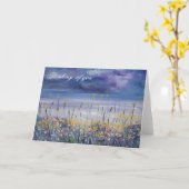 Lege de deelnemingskaart van de strandsympathie kaart (Gele Bloem)