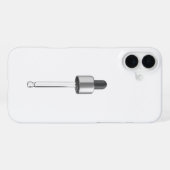 Lege druppelaar pipet iPhone hoesje (Achterkant horizontaal)