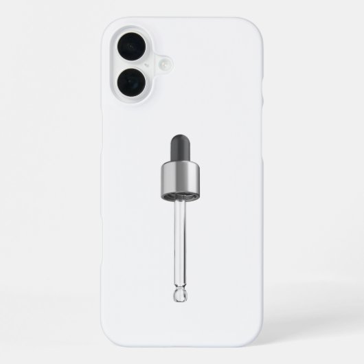 Lege druppelaar pipet iPhone hoesje (Achterkant)