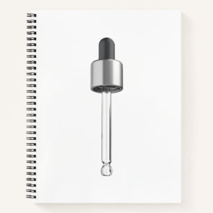 Lege druppelpipet notitieboek