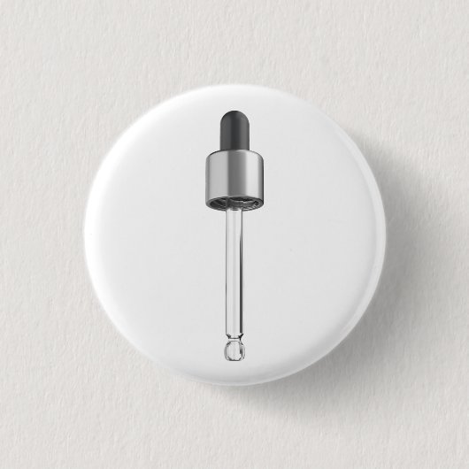 Lege druppelpipet ronde button 3,2 cm (Voorkant)
