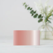 Lege, dunne Roos Gold Textuur Visitekaartje (Staand voorkant)