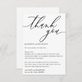 Lege eenvoudige handtekening Aangepaste foto Harte Informatiekaartje (Voorkant / Achterkant)