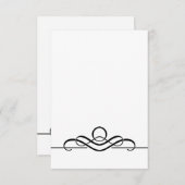 , lege, eenvoudige plaatskaart met envelop (Voorkant / Achterkant)