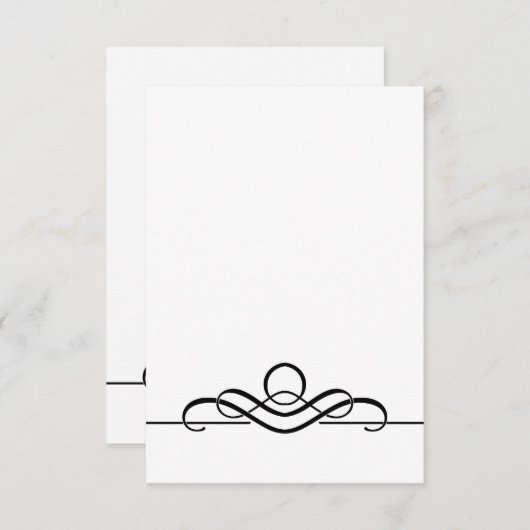 , lege, eenvoudige plaatskaart met envelop (Voorkant / Achterkant)