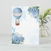 Lege Eigen Olifant Heet Luchtballon Toevoegen  Kaart (Staand voorkant)