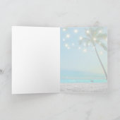 Lege, elegante stransplaten kaart (Binnen)