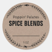 Lege etiketten van kruidenmengsels (Voorkant)