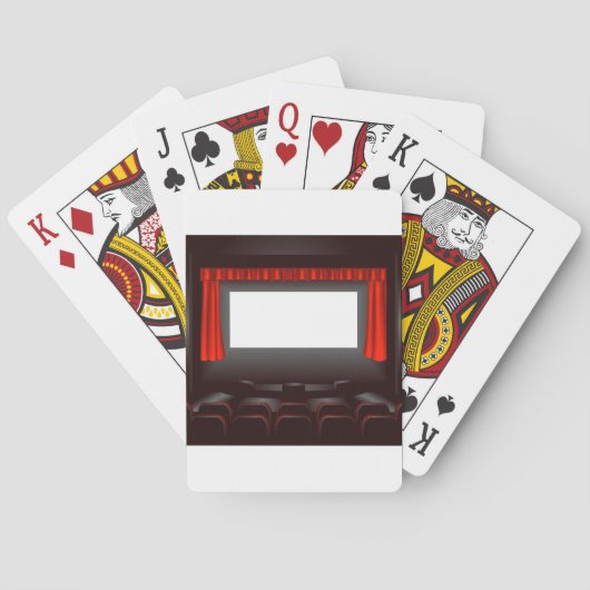 Lege filmspeelkaarten pokerkaarten (Achterkant)