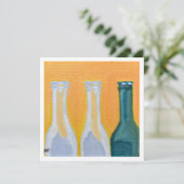 lege fles kaart (Staand voorkant)
