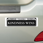 Lege Franse driekwartstraat-teken, naam bumper toe Bumpersticker (Op auto)
