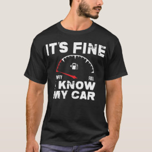 Lege gasleiding Het is fijn dat ik mijn auto met l T-shirt